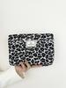 Bolsa de cosméticos com estampa de leopardo Amazon Cross-border, espessada, para armazenamento, lavagem e viagem, prática, portátil, para cosméticos