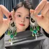 ¡Los pendientes perfectos para caras cuadradas y redondas! Super como de hada, únicos, para vacaciones, nicho, aretes de botón de flor azul para mujer, aretes exagerados