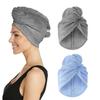 Faixa de cabeça de secagem rápida touca de secagem de cabelo microfibra forte absorvente faixa de cabeça senhoras touca de banho faixa de cabeça fábrica em estoque