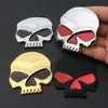 Pegatina de calavera de metal con personalidad para coche, pegatina de metal para Harley, pegatina trasera para coche, pegatina para cabeza de coche, pegatina para cubierta de máquina