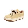 Zapatos Deportivos Casuales Blancos para Mujer 2026 Primavera Nuevo Estilo Piel Genuina Transpirables Suela Gruesa Versátiles Que Aumentan la Altura Retro Zapatillas de Nicho