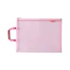 Bolsa de Archivo de Malla Transparente con Cremallera, Bolsa de Almacenamiento Específica por Materia, Organizador de Exámenes, Bolsa de Tote para Tutorías, Estuche