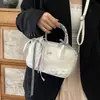 Bolso cruzado casual dulce estilo ballet, elegante y sofisticado, versátil para el trabajo, bolso de hombro único o cruzado para mujer