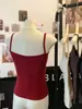 Camisola Básica de Color Sólido de Moda para Mujer, Verano Playa Ajustada con Almohadillas en el Pecho, Top Camiseta Base