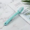 Cepillo de zapatos de cinco lados, cepillo circular de doble cara para limpiar sin puntos ciegos, cepillo de plástico para limpieza de zapatos de baño con cerdas duras para el hogar