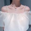 Tirantes de cristal para el hombro, falda deslizante, tirante de metal desmontable, tirante de ropa interior con taladro, tirante invisible decorativo, tirante de sujetador expuesto