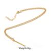 Amazon Ins Joyería Europea y Americana Transfronteriza Collar de Clavícula con Colgante Cuadrado Simple Collar Retro Exagerado para Mujer