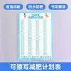 Plano de Perda de Peso de 100 Dias Tabela Cem Dias Perda de Peso Fitness Vida Check-in de Autodisciplina Registro de Perda de Peso Adesivo de Parede Autogerenciamento