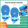 Luvas de contenção com zíper respirável Luvas de feixe anti-extubação para idosos na cama Luvas anti-arranhões para pacientes de fisioterapia e reabilitação