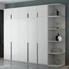 Tirador de puerta de armario, estilo nórdico, moderno, americano, simple, de aleación de aluminio, alargado, de color negro