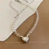 Pendientes Transparentes con Forma de C Estilo Coreano, Lujo Ligero y Moda de Alta Gama, Collar Sencillo, Anillo, Conjunto de Joyería Versátil y Exquisito para Mujer