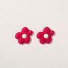 Estilo coreano color dulce flocado felpa acrílico multicolor flor diy tocado accesorios para el cabello cuerda para el cabello material femenino al por mayor