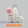 Atacado de fábrica 60ml produtos químicos de uso diário cuidados com a pele desodorante frasco frasco de plástico pe frasco com bolinha frasco com bolinha roll-on branco