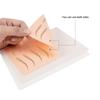 Cuero de práctica de bordado de medio grano estilo coreano, cuero blanco de silicona en blanco, cuero de práctica para principiantes, cuero para línea de cejas neblina, cuero sintético, venta al por mayor transfronteriza