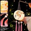 Kit de Materiales DIY Hechos a Mano para Linternas del Festival de Medio Otoño 2026, Decoraciones de Linternas de Mano Estilo Chino Tradicional Hanfu, Danza del León DIY Tendencia Nacional