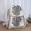 Nova mochila casual de jacquard tecida com fio de ouro e bordada em estilo étnico, dupla finalidade, perfeita para viagens em Yunnan