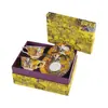 Serie de selva Dijia transfronteriza elefante indio juego de taza y platillo de café de la tarde europea juego de té de lujo caja de regalo