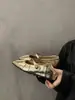 Zapatos Dorados de Boca Baja con Plataforma Interna para Mujer Verano Nuevo Estilo Francés de Nicho Moda Coreana con Falda Zapatos Mary Jane de Suela Gruesa