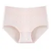 Ropa Interior de Algodón Puro para Mujer, Bragas Jacquard de Cintura Alta que Moldean la Cadera, Entrepierna Antibacteriano de Algodón Puro para Mujer, Calzones Triángulo Transpirables y Cómodos