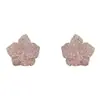 Moda Retro Francesa Versátil de Alta Gama Pendientes de Botón de Flor de Zirconia Cúbica Completa para Mujer Exquisitos de Lujo Ligero Personalidad Única Pendientes Súper Brillantes