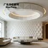 Arte geométrico personalizado Componentes GRG para toda la casa, techos suspendidos poligonales, paneles de pared con relieve hexagonal y proyectos de decoración para toda la casa