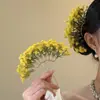 Grampo de Cabelo Flor Resina Super Fada Moda Simples Nicho Pequeno Fresco Personalizado Moda Doce Versátil Acessórios de Cabelo para Mulheres