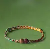Rojo Cardenillo Melocotón Festival del Bote del Dragón Cuerda de Cinco Colores 2026 Nuevo Estilo Hilo de Cinco Colores Pulsera Tejida a Mano para Niños Niños y Niñas Regalo