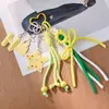 Llavero de coche personalizado original estilo Miu de diseñador blogger y colgante para bolso, accesorio de cordón tejido para parejas de Instagram