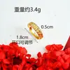 Anillos Dorados al por Mayor de Estilo Antiguo con un Toque de Lujo de Nicho, Incrustados con Diamantes, Lujo Ligero, Color Duradero, Anillo Abierto Ajustable de Mariposa