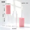 Tubos redondos para brillo de labios de 3.5 ml al por mayor del fabricante, botellas vacías para brillo de labios y base, empaques cosméticos