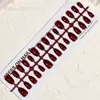 Uñas Postizas Portátiles Estilo Nuevo 2026, Forma Almendra Corta con Brillo Fino, Uñas Ojo de Gato, Sensación de Alta Gama, Efecto Iluminador, Estilo Francés, Puntas de Uña de Tamaño Completo, 30 Piezas al por Mayor