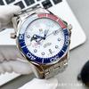 Reloj Mecánico Oujia Seamaster Seamaster 300 Resistente al Agua Luminoso Anillo de Cerámica Reloj de Alta Calidad Multifunción Fase Lunar