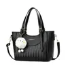Bolso Grande Simple Tejido Moda Otoño e Invierno 2025 Versátil de Hombro Cruzado Gran Capacidad Bolso de Mano para Mujer