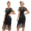 2025 Nuevo Vestido de Fiesta Retro Europeo y Americano de Amazon Vestido de Lentejuelas y Borlas Gatsby Dropshipping