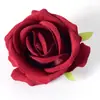 Simulación Rosa Flor de Rosa Cabeza de Flor Pared de Flores Decoración Ceremonia de Boda Salón Hotel Coche de Boda Habitación de Boda Terciopelo Artificial Falso Flor DIY