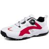 Zapatos de golf para comercio exterior exportación mujer impermeables sin tacos antideslizantes transpirables zapatilla botón giratorio automático para hombre y mujer