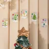 Cyansea Transfronterizo Popular Lindo Estilo Ins Graffiti Árbol de Navidad Pegatinas para Uñas Dopamina Pegatinas Decorativas para Uñas