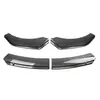 Lábio Frontal Universal de Quatro Estágios Estilo Pista com Tiras de Acabamento Lábio Frontal de Quatro Estágios Camada Dupla Ângulo Reto Pá Frontal Para-choque Dianteiro