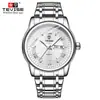 Reloj de hombre de moda al por mayor de Douyin con correa de acero, doble calendario, luminoso, resistente al agua, de cuarzo, disponible para dropshipping
