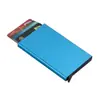 Estuche de Aluminio Automático Pop-Up para Tarjetas RFID Anti-Magnético Anti-Robo Portatarjetas de Crédito Estuche Metálico de Aluminio para Tarjetas de Crédito