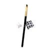 Pincel de Sobrancelha Fino Angulado com Cabo Preto Falso Pincel Angulado para Delineador Pacote Único Pincel para Maquiagem dos Olhos Pintura de Sobrancelha Angulado