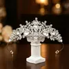 Coroa de Strass de Princesa para Crianças, Doce e Fofa, Coroa de Alto Padrão e Elegante, Acessório de Cabelo para Festa de Aniversário e Performance de Palco