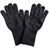 Guantes de Silicona de Doble Capa Resistentes a Altas Temperaturas (500-800 Grados) para Barbacoa, Guantes Aislantes del Calor para Horno de Aramida Retardantes de Llama