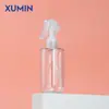 Xumin Spot Botella Spray Blanca Hombro Plano Fondo Redondo 200ml Botella Spray para Loción Mate Empaque Transparente para Productos de Cuidado de la Piel