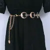 Corrente de Metal Recortada Simples Transfronteiriça Moda Lua Borla Corrente de Cintura Feminina Coração Corrente Corporal Acessórios Atacado