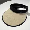Nuevo Sombrero de Sol para Niños Verano Parte Superior Abierta Protección Solar Protección UV Playa Viaje Sombrero de Paja Sombrero de Sol