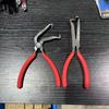 Pinzas multiusos rectas y curvas para cableado automotriz, cortadores en ángulo, pinzas para tubos de aceite, pinzas de desconexión, extractor de agujas, palanca de conexión