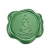 Adesivo de carimbo de cera de vedação verde pinho Série de Natal adesivo de selo para decoração de envelope convite garrafa de vinho presente