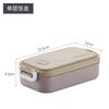 Lonchera de Acero Inoxidable de Doble Capa Estilo Nórdico Lonchera Portátil Aislada de Una Sola Capa Caja Bento Compartimentada para Almacenamiento Estudiantil
