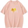 Playera de Algodón Pesado de 260g para Mujer, Diseño de Manga Corta, Top Nicho, Verano, Manga Corta, Moda Occidental, Playera de Cuello Redondo